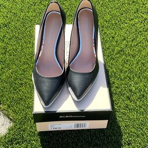 BCBG Black and Silver Heels